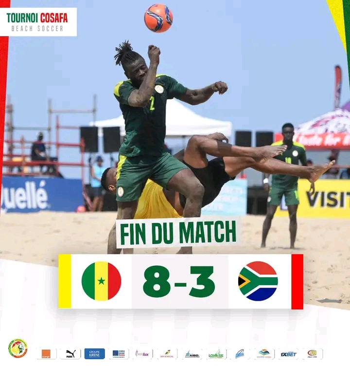 Tournoi COSAFA : Le Sénégal écrase l’Afrique du Sud (8-3)