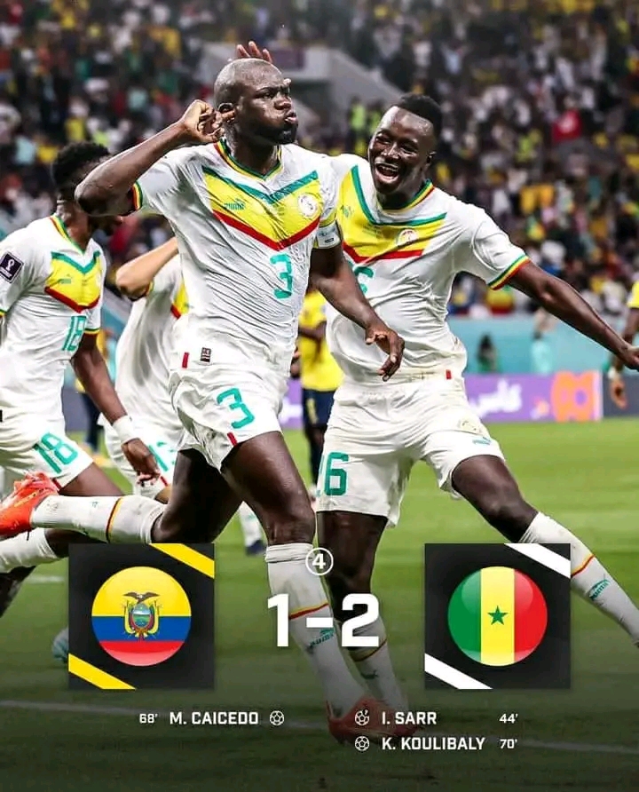 Qatar 2022 : Le Sénégal se qualifie pour les 8es de finale après sa victoire contre l’Équateur