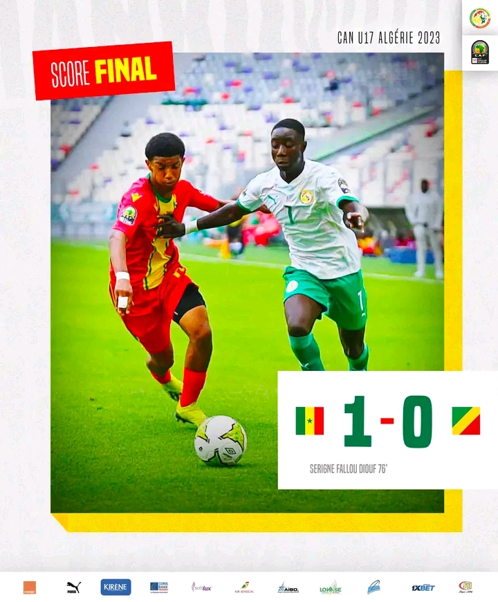 CAN U17 : Le Sénégal domine le Congo et lance parfaitement sa compétition