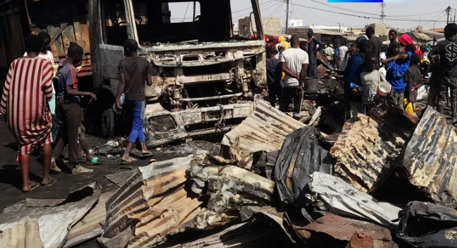 Incendie au marché syndicat de Kaolack : 29 cantines ravagées entre autres dégâts