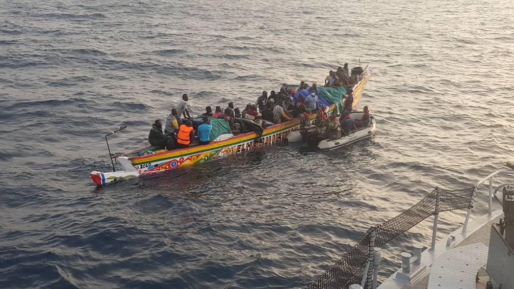 Une pirogue de migrants Interceptée au large de Saint-Louis