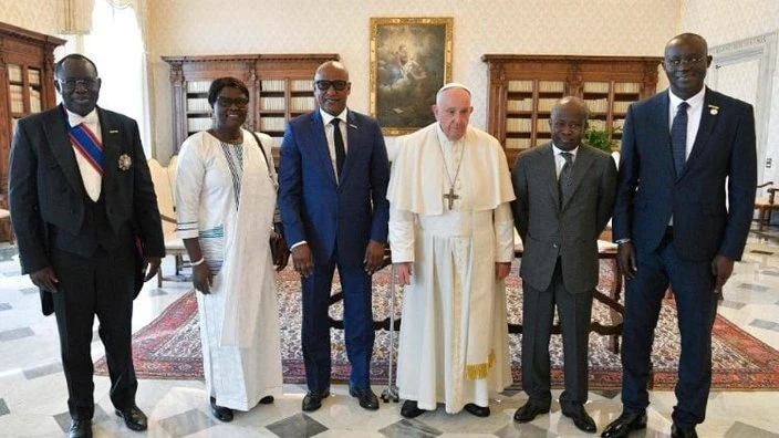 Visite au Pape François au Vatican pour la présentation du Projet de l’organisation des JOJ 2026