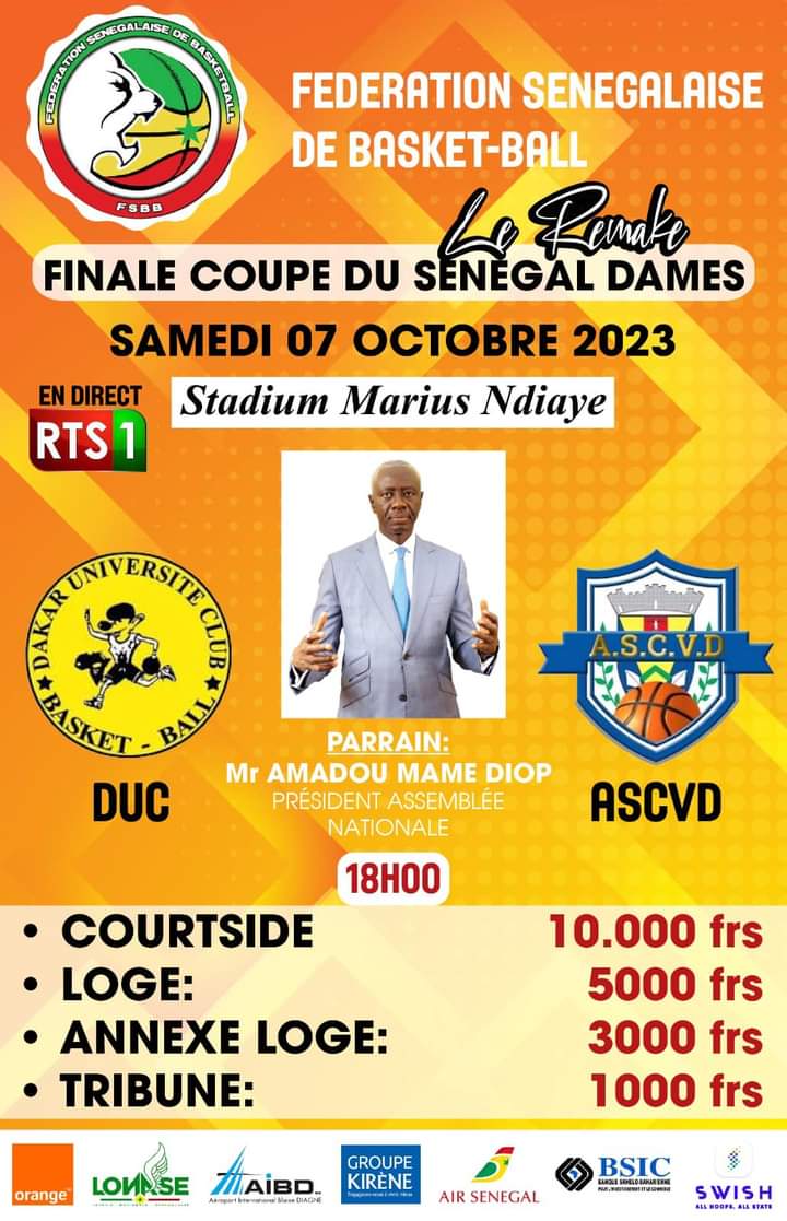 Finale Coupe du Sénégal  Dames : l’ASC Ville de Dakar face à Dakar Université Club, ce samedi