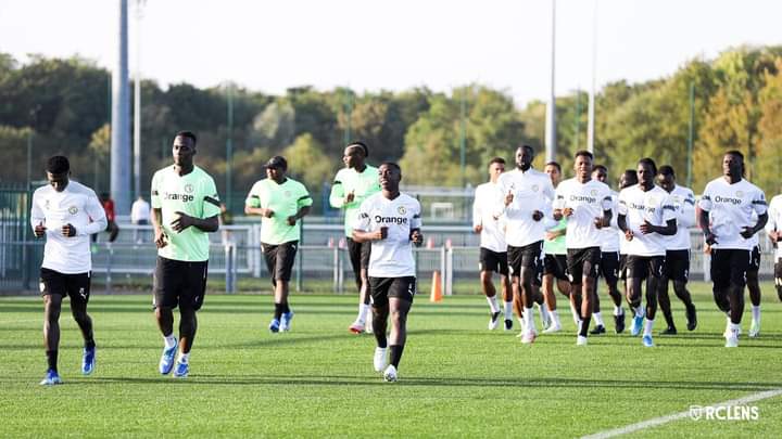 Première séance d’entraînement des Lions au centre technique la Gaillette du RC Lens