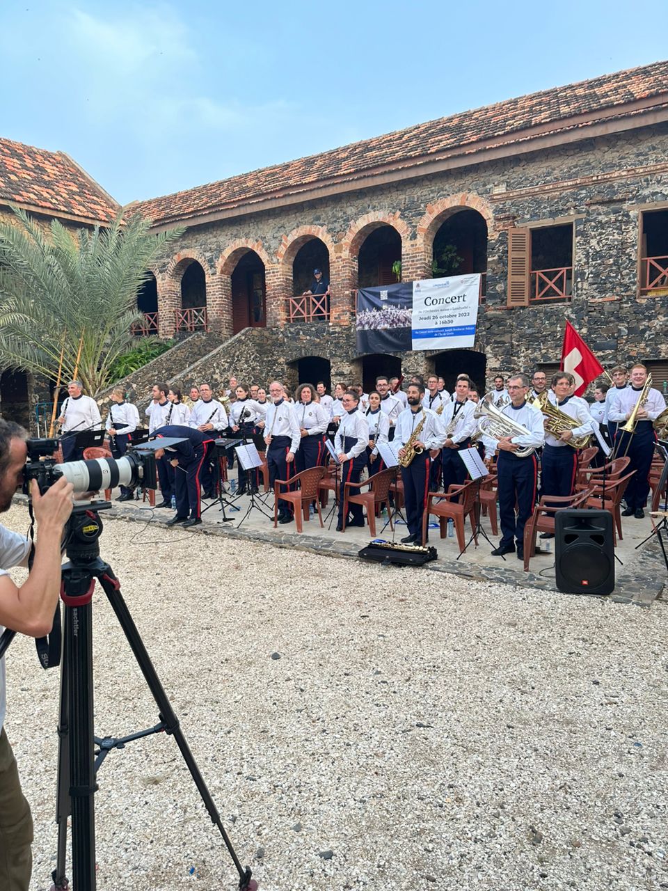 Méga concert de l’orchestre suisse Landwehr à Gorée