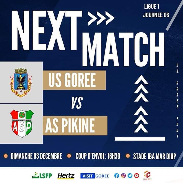 Ligue1 sénégalaise : Suivez en direct le match de l’US Gorée vs AS Pikine