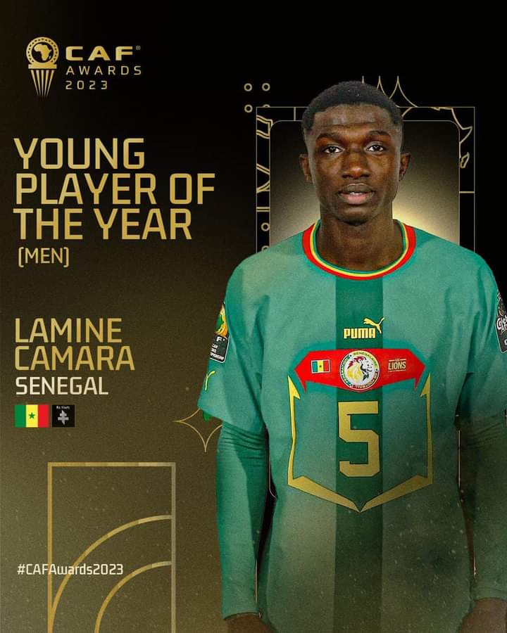 CAF Awards 2023 : Lamine Camara élu meilleur jeune de l’année