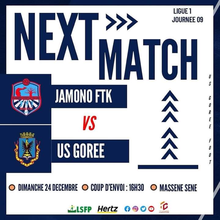 9ème journée Ligue 1 et 2 : L’US Gorée fave à Jamono FTK, ce dimanche à 16h30