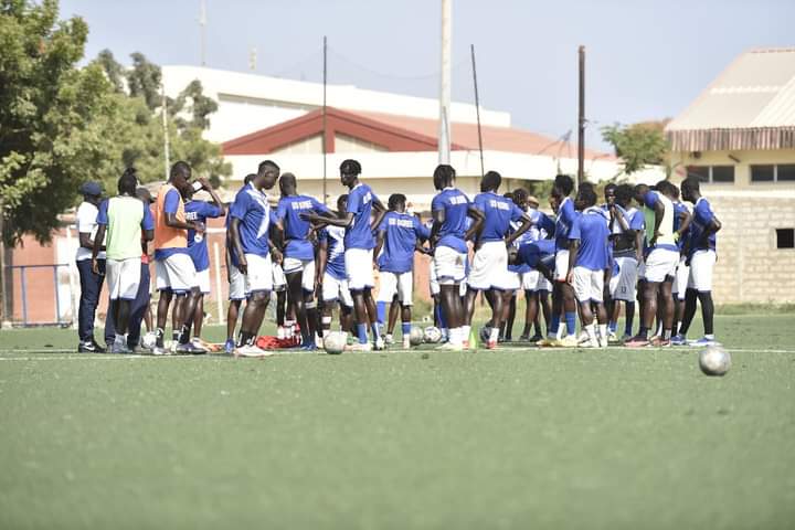 Galop d’entraînement de l’US Gorée avant le match contre Génération Foot