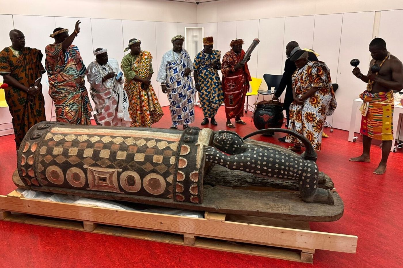 Côte d’Ivoire : Au musée des Civilisations, l’emplacement du tambour parleur présenté à la France