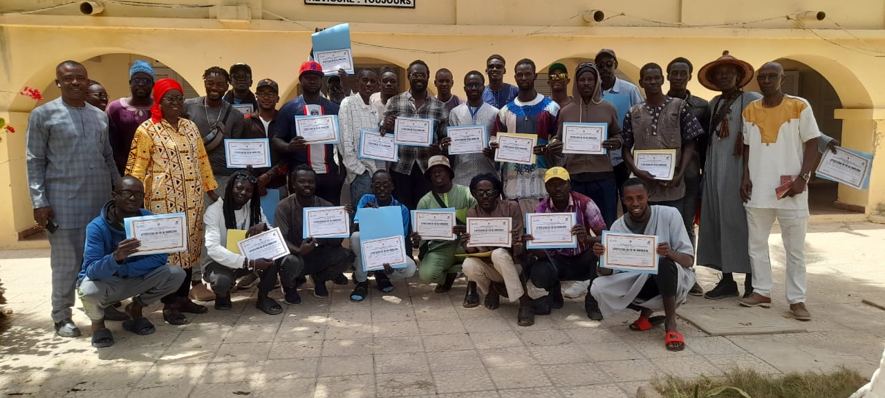 Île de Gorée : Cérémonie de remise des attestations aux guides goréens