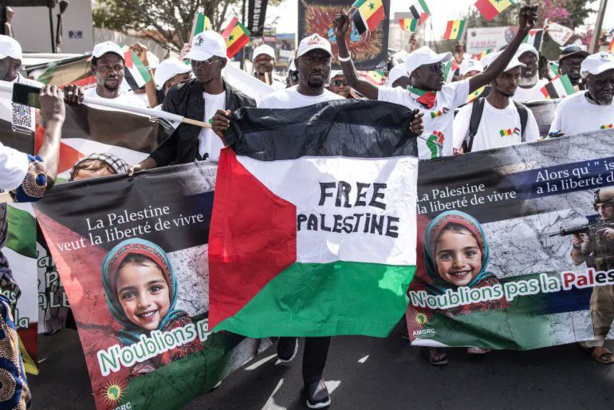 Marche de soutien aux Palestiniens : Les Sénégalais scandent « Free Palestine » 