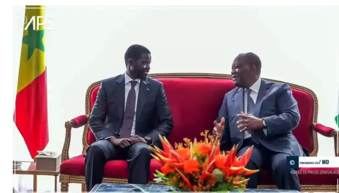 Entretien entre Diomaye et Ouattara : Les deux chefs d’Etat comptent renforcer la coopération de l’axe Dakar-Abidjan