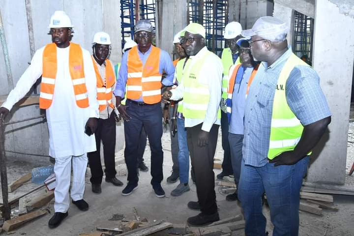 Stade Demba Diop : Visite de chantier du Président de la FSF,  Me Augustin Senghor