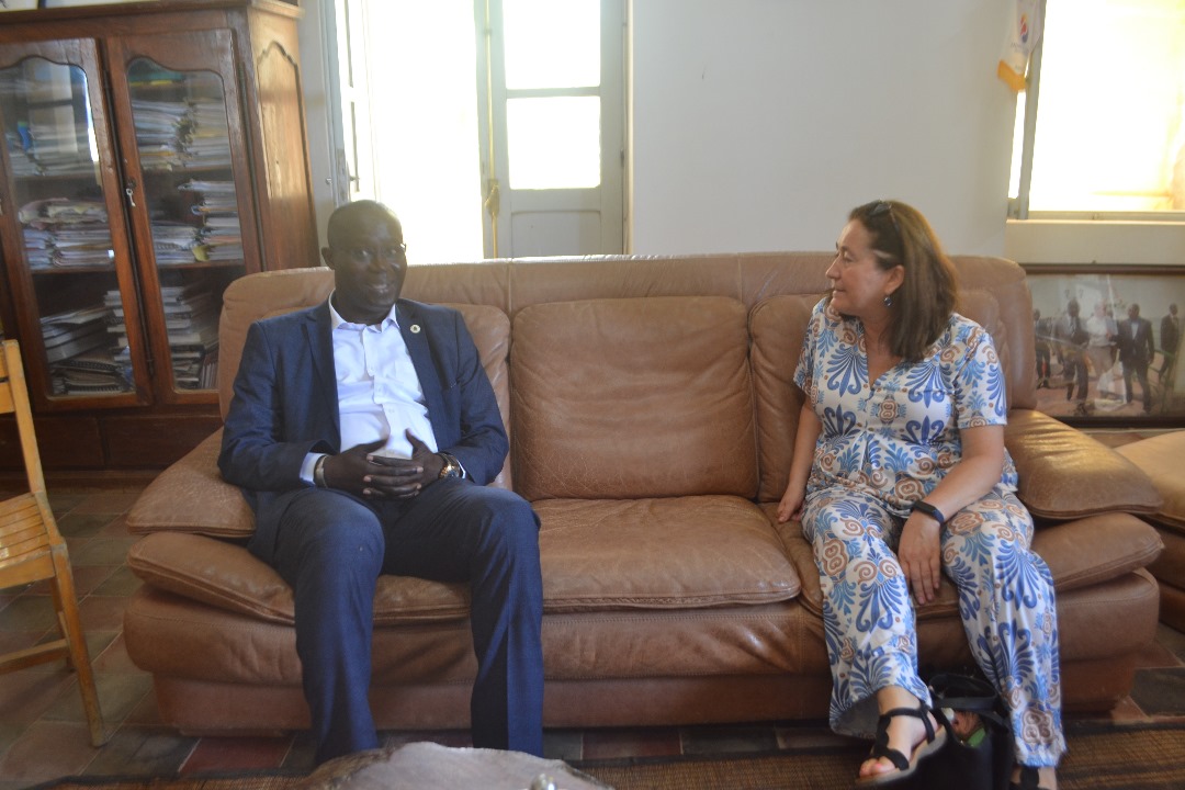 Visite de l’ambassadrice d’Espagne et ses conseillers à Gorée