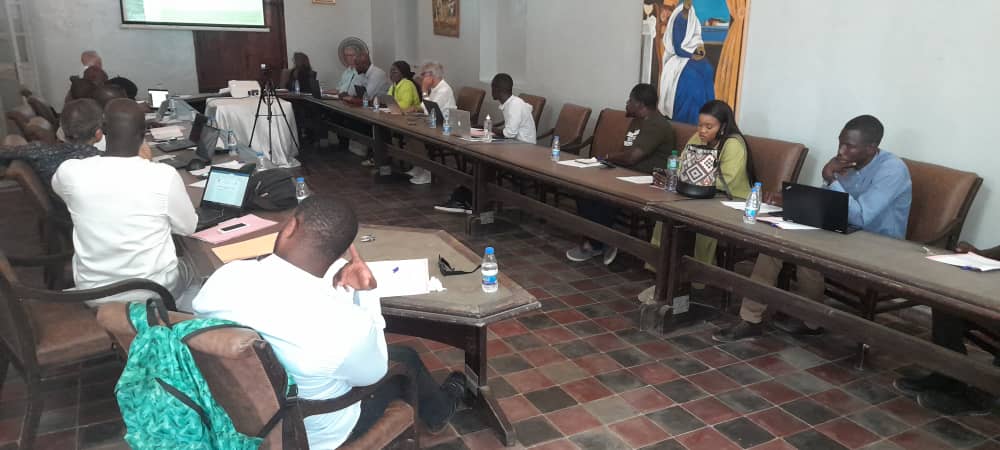 Séance de travail entre les membres des délégations de Grand Nancy et GESCOD et l’équipe municipale de Gorée