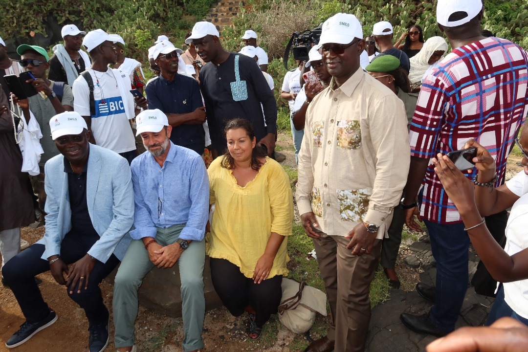 Inauguration des sentiers naturels du Castel avec les allocutions du Maire de Gorée et ses invités