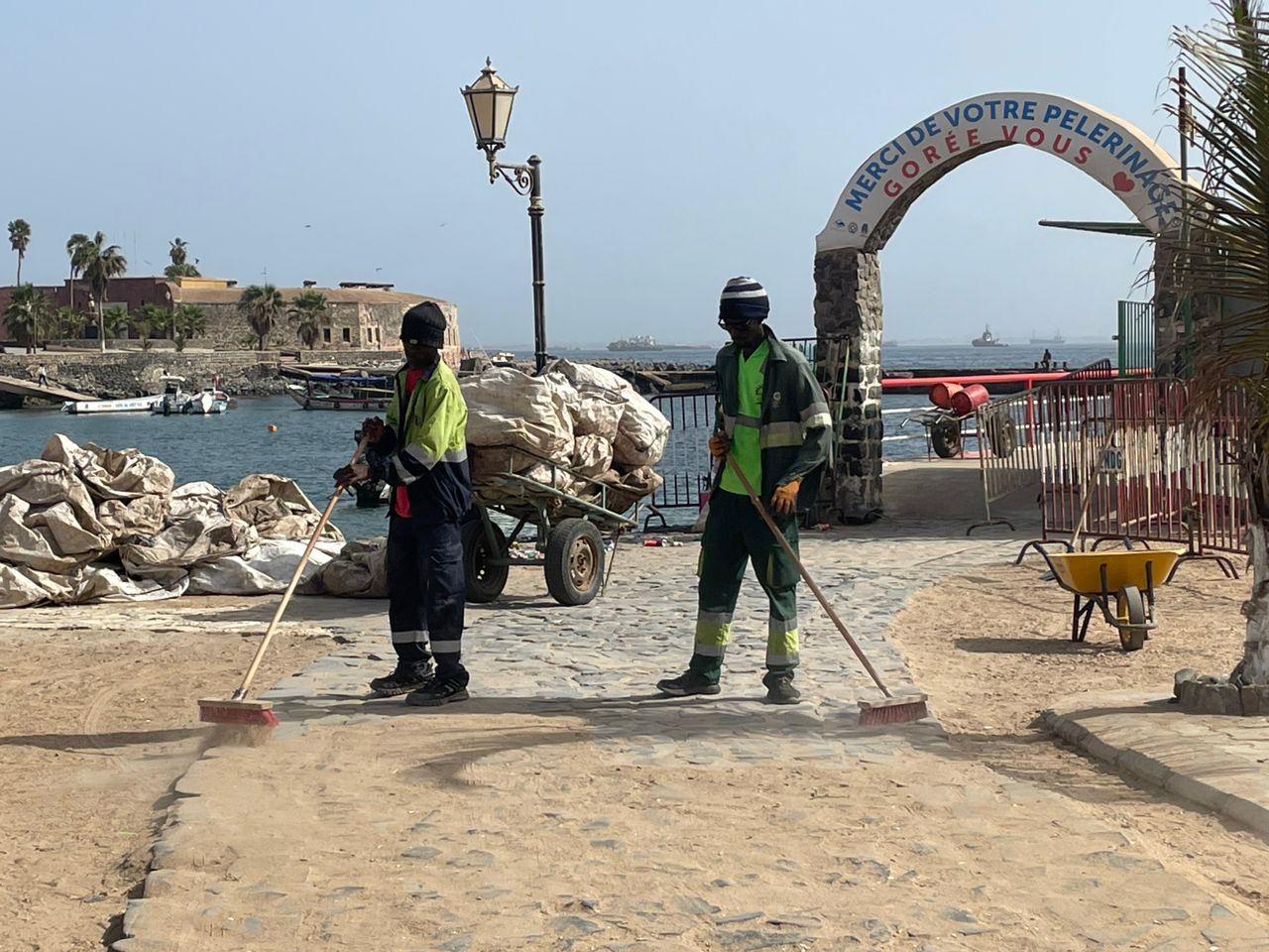 Processus de gestion des déchets sur l’île de Gorée